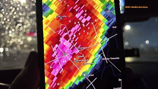 Severe Weather with Hail Core INTERCEPT Whitehall Pennsylvania  43024 [upl. by Akkim]