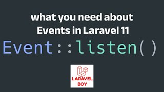 Laravel 11 Events Simplified New Approach Without EventServiceProvider [upl. by Yrrol36]