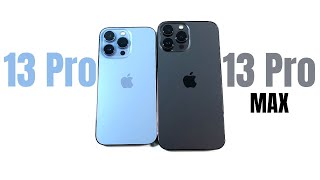 iPhone 13 Pro vs iPhone 13 Pro Max  A Year Later [upl. by Kaja]