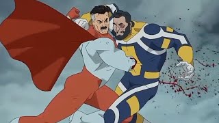 Omni Man vs Inmortal Pelea Completa Español Latino HD  Invincible Temporada 1 Episodio 7 HD [upl. by Corley]