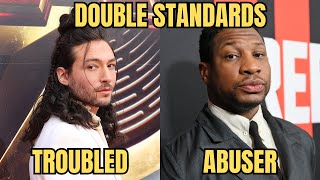 The Double Standard Treatment of Ezra Miller and Jonathan Majors is WILD [upl. by Dale]