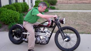 Kustom 1969 Triumph Bobber quotBlack Adderquot built by Dan Patterson of Angry Monkey Motorcycles [upl. by Ackerley]