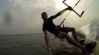 Burundi lake Tanganyika Kitesurf session Iles aux hôtesses [upl. by Ardnod686]