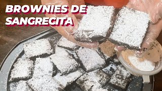 Cómo hacer BROWNIES DE SANGRECITA Y CHOCOLATE [upl. by Neenaej]