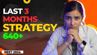 NEET 2024 Last 3 MonthsMost Practical Strategy [upl. by Dinsmore]