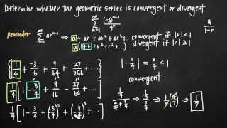 Convergence of a geometric series KristaKingMath [upl. by Sammons]