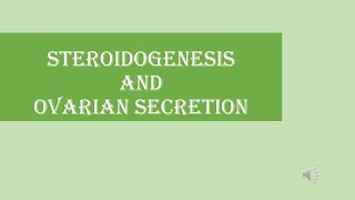 14steroidogenesis and ovarian secretion [upl. by Hunt]