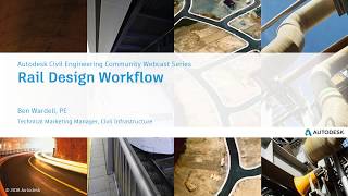 Rail Design in Civil 3D 20191 Webcast [upl. by Leahcim]