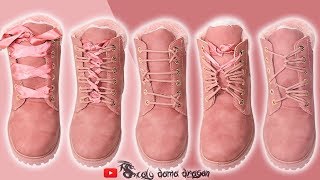 5 Formas divertidas de atar tus agujetas o cordones para botas [upl. by Leaw]