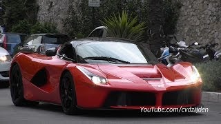 Ferrari LaFerrari Cruising Sound in Monaco [upl. by Ahsoem]