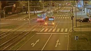 STŘET AUTOBUSU A TRAMVAJE V OSTRAVĚ ZACHYTILY KAMERY [upl. by Mela]