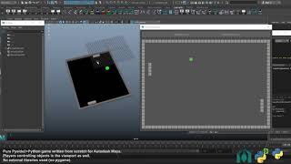 Pyside2 Python simple game written from scratch for Autodesk Maya [upl. by Slifka401]