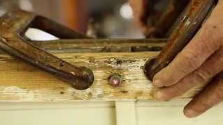 How to tighten rivets on the wooden boat REMORA 1928 Herreshoff 12 12 Part 3 [upl. by Hurley]