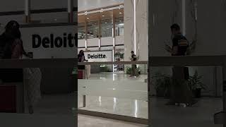 Hyderabad Deloitte Office Inside view Main entrance to work location deloitte hyderabad india [upl. by Dong]