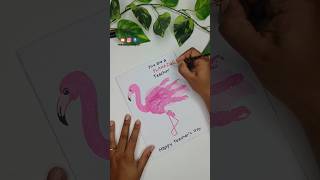 Teachers day handmade greeting card ideas for school activity handprint fingerprint madebymayuri [upl. by Naivatco]