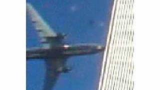 911 South Tower Impact grey plane [upl. by Anir]