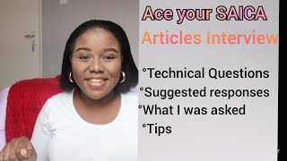 SAICA articles Interview Questions What I was asked  Must watch CTATrainee Accountant [upl. by Aznofla413]