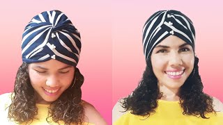 Como hacer Turbante con trenza DIY 🌺 [upl. by Anih]