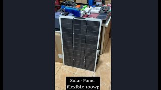 solar panel flexible 100wp kita uji hasil nya [upl. by Tuddor]