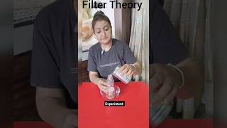 Filter theory ExperimentBroadbentglasswaterBowlwatershortvideo [upl. by Niran]