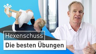 Hexenschuss lösen TOP Übungen zur Soforthilfe bei Rückenschmerzen  Lumbago [upl. by Giltzow253]