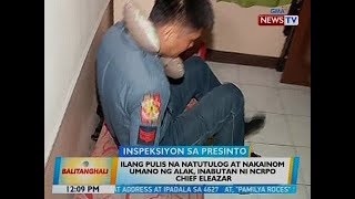 BT Ilang pulis na natutulog at nakainom umano ng alak inabutan ni NCRPO Chief Eleazar [upl. by Garrick]