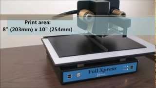 Foil Xpress with Auto Position AP Option by ImPress Systems With Audio [upl. by Nnaacissej]