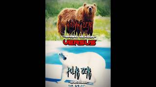 Kodiak Bear vs Polar bear shorts grizzlybear polarbear 1v1 [upl. by Yenaj156]