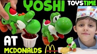 yoshi toy eating mcdonalds chicken nuggets [upl. by Sirtimid]