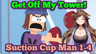 Suction Cup Man 14 Big Tower Energy Reaction [upl. by Assecnirp864]