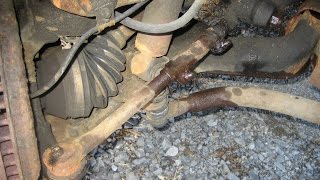 How To Remove Install Outer Inner Tie Rod Ends on a 2000 Chevy Blazer [upl. by Asirap88]