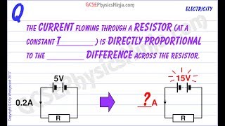 Current Flowing Through Resistor  Potential Difference  GCSE Physics [upl. by Eniamurt]