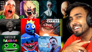 TECHNO GAMERZ  PLAY TOP 10 HORROR GAMES 😱 AND ESCAPE [upl. by Xylina]