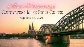 Wolfs Bus Lines  Ama Waterways  Captivating Rhine River Cruise [upl. by Repohtsirhc299]