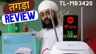 TPLink TLMR3420 Wireless 3G4G USB Dongle Router  Unboxing amp Port View [upl. by Ahsekyt673]