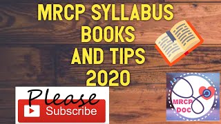 MRCP PART ONE SYLLABUS  BOOKS AND TIPS [upl. by Anitahs7]