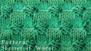 How To  Sheaves of Wheat  Wrap Stitch  Pattern [upl. by Orelee861]