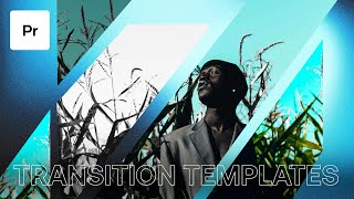 How To Use Motion Array Premiere Pro Template Transitions  Template Transition Tutorial [upl. by Finnigan]