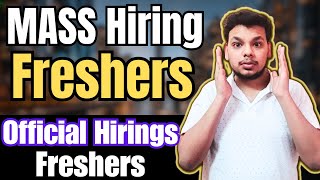 Direct Mass Hiring  OFF Campus Drive For 2023 Batch  Latest Hiring  2024 to 2021 Batch  Freshers [upl. by Kerianne]