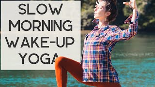 15 Minute Slow Morning WakeUp Yoga to Start Your Day [upl. by Cornela]