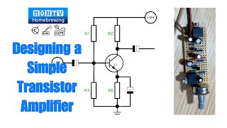 57  Designing a Simple Transistor Amplifier [upl. by Ingold997]