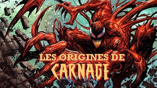 LES ORIGINES DE CARNAGE LE PSYCHOPATHE SANGUINAIRE  LERE DES SYMBIOTES 2 [upl. by Dulcea]