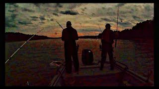 Cut bait fishing with Pop on West Point Lake sunset kenathon9080 [upl. by Rakso373]