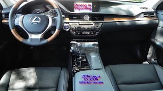 2014 Lexus ES 300h interior review [upl. by Notyard480]