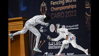 Cairo 2022 Individual Mens Épée Fencing World Championships Finals Highlights [upl. by Atsiuqal991]