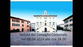 Consiglio Comunale di Pergine Valsugana il 08042024 ore 1800 [upl. by Haelam398]