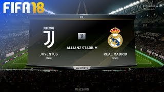 FIFA 18  Juventus vs Real Madrid  Allianz Stadium [upl. by Ahseyi]