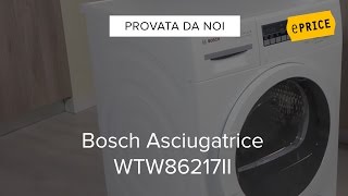 Video Recensione Asciugatrice Bosch WTW86217II [upl. by Nyrehtac]