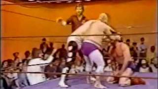 Bill Dundee vs Wayne Farris amp Tojo Yamamoto with Jimmy Hart 3781 Part 2 of 2 [upl. by Aileve890]