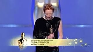 Tilda Swinton winning Best Supporting Actress for Michael Clayton [upl. by Flaherty870]